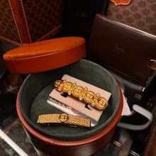 中古未使用稀有品 Christian Dior CD logo 髮夾