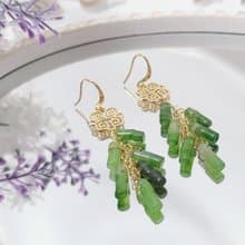 天然 碧玉 竹節 節節高升 高風亮節 富貴 智慧 耳環 單品 禮物