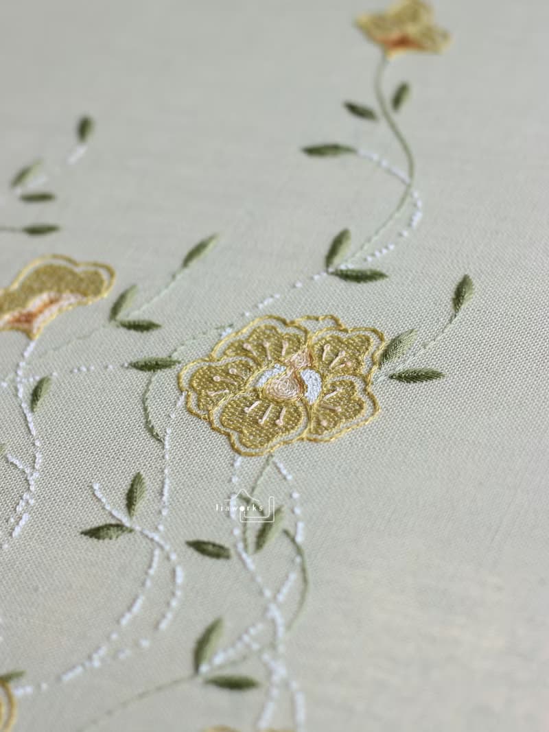 DIY法式刺繡材料包/ 沐春裝飾畫/手工