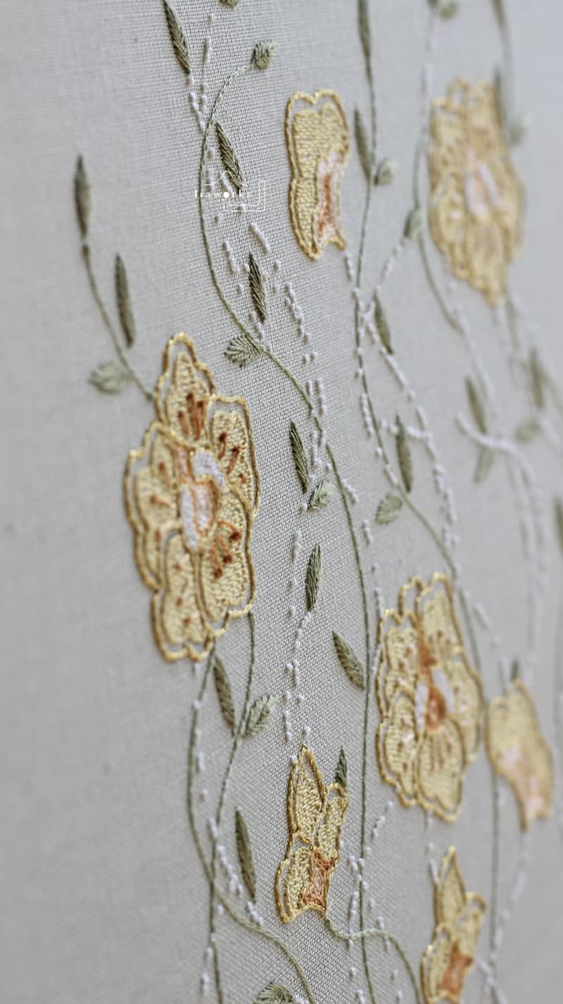 DIY法式刺繡材料包/ 沐春裝飾畫/手工