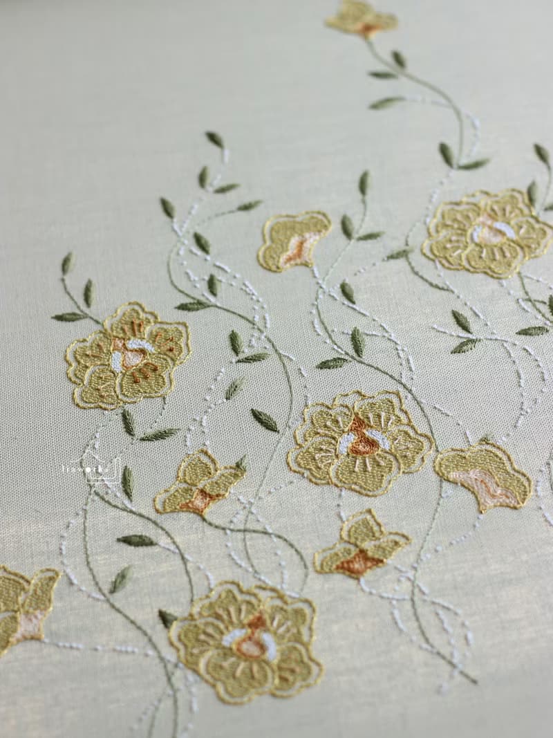 DIY法式刺繡材料包/ 沐春裝飾畫/手工
