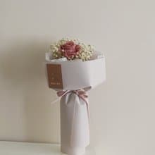 /單朵玫瑰俄羅斯花束(中)/七夕 情人節 求婚 玫瑰花 滿天星 生日