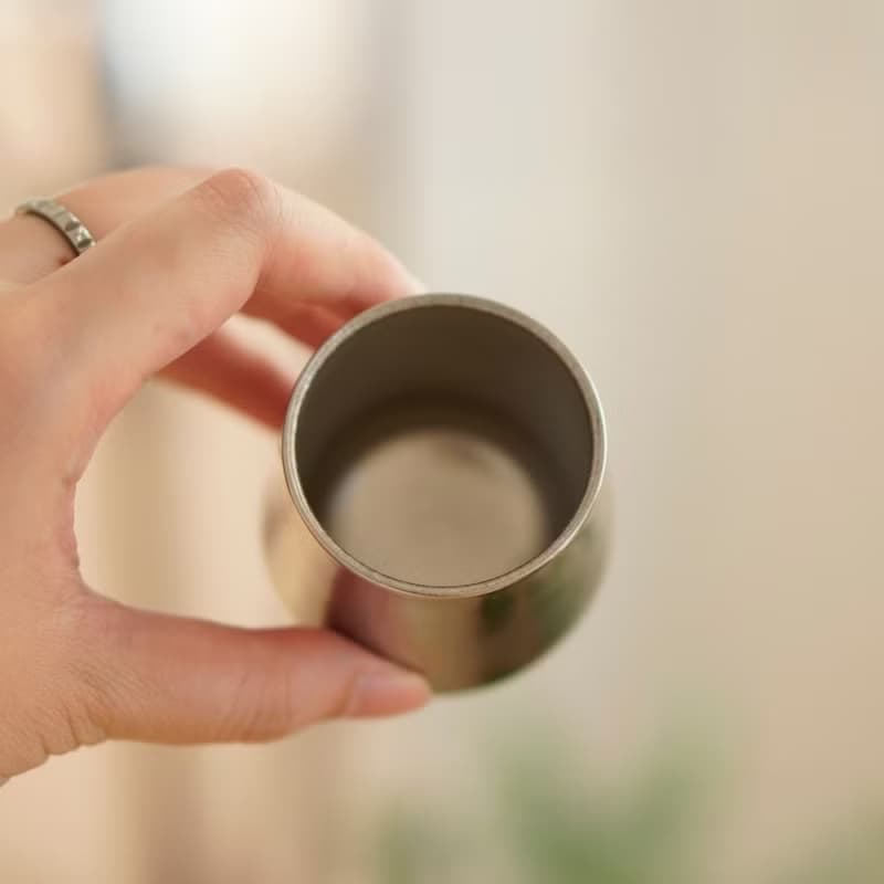純鈦雙層小酒杯 70ml shot杯/鈦酒杯/聞香杯/咖啡杯