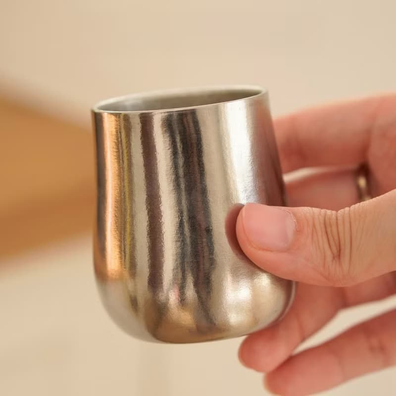 純鈦雙層小酒杯 70ml shot杯/鈦酒杯/聞香杯/咖啡杯