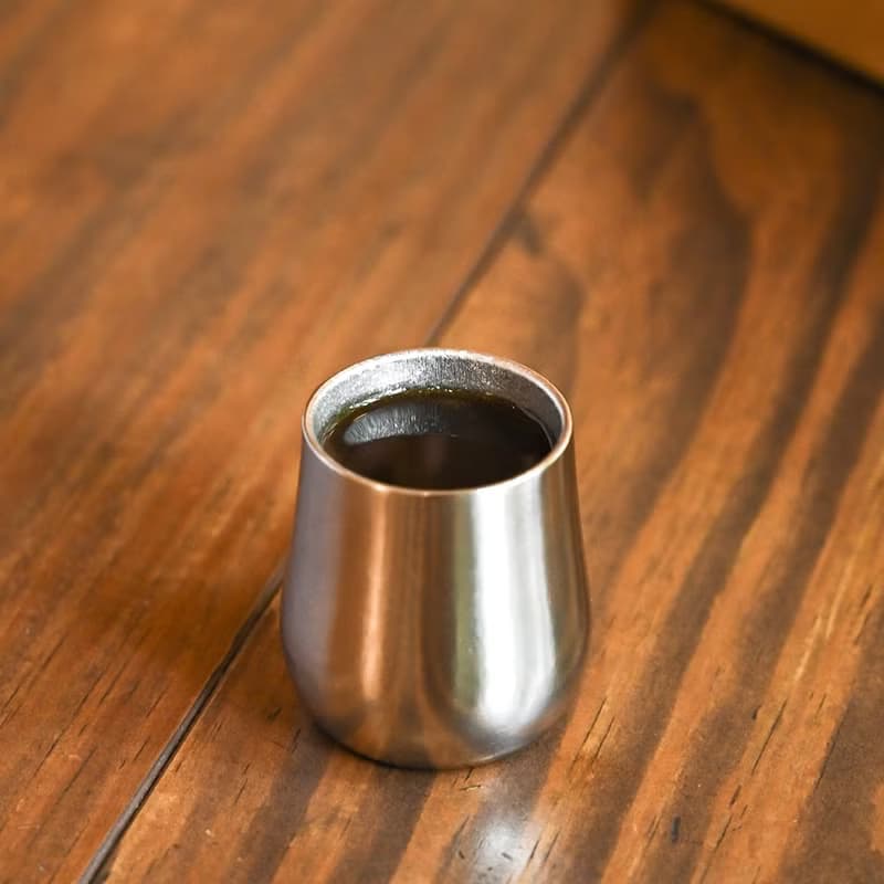 純鈦雙層小酒杯 70ml shot杯/鈦酒杯/聞香杯/咖啡杯