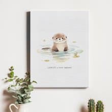 (多款)水獺系列/畫布/無框畫/裝飾/擺飾/送禮/紀念品