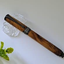 黃連木 原木 手工筆 鋼筆 轉轉魚款