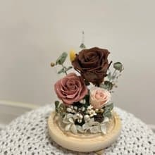 永生玫瑰玻璃盅 送禮 新年禮物 交換禮物 療癒小物