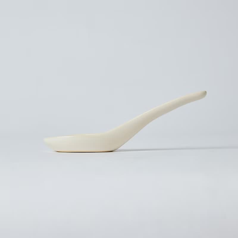 KOGA 許家陶器品 陶質湯匙 (鶯白)