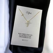 Giftest 純銀鍍18K金/真諦之翼 可洗澡基督教十字架項鍊N103