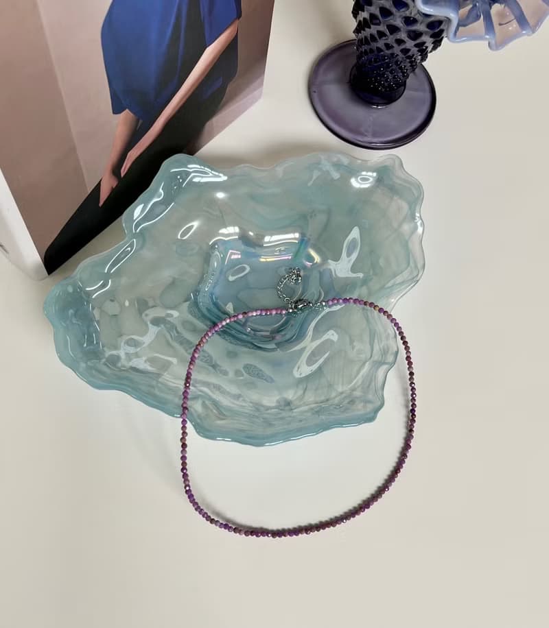 Light Purple Natural Stone Phosphocieder Light Jewelry Necklace