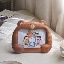 小熊相框 可愛實木畫框裝飾擺件滿月周歲禮物婚紗照禮品