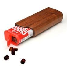 木で作った　明治チョコベビー　専用木製ケース