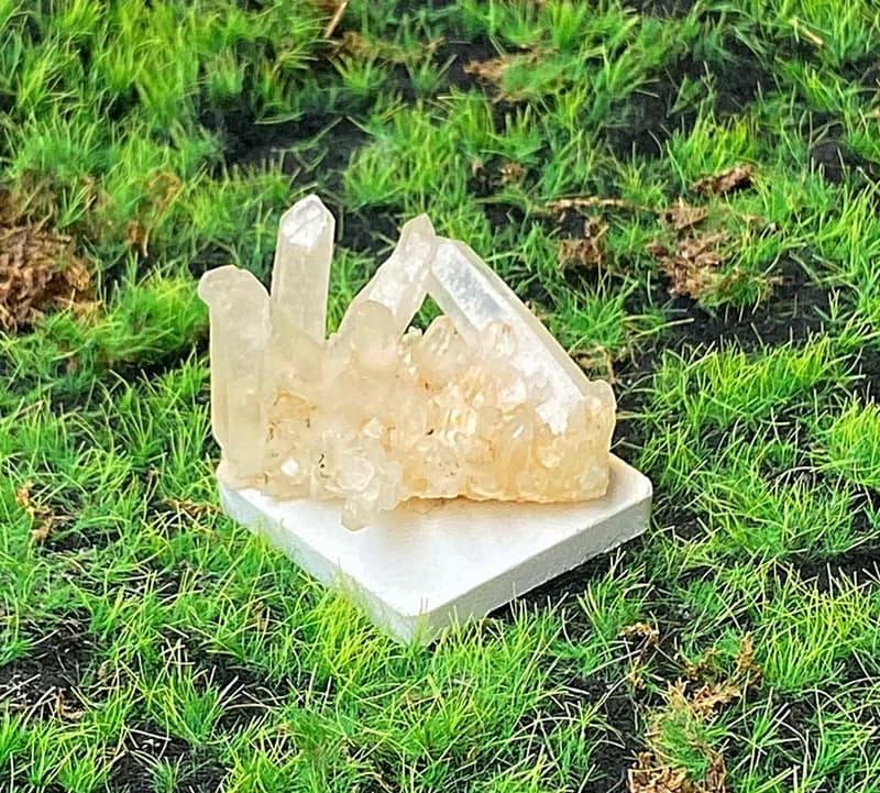 能量水晶擺件-天然原礦能量白水晶簇 消磁淨化 開運 入厝禮物