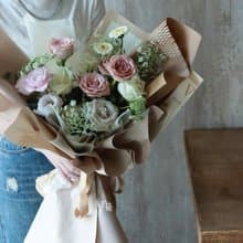 美拉德經典 卡布奇諾 玫瑰 鮮花花束/限台中地區