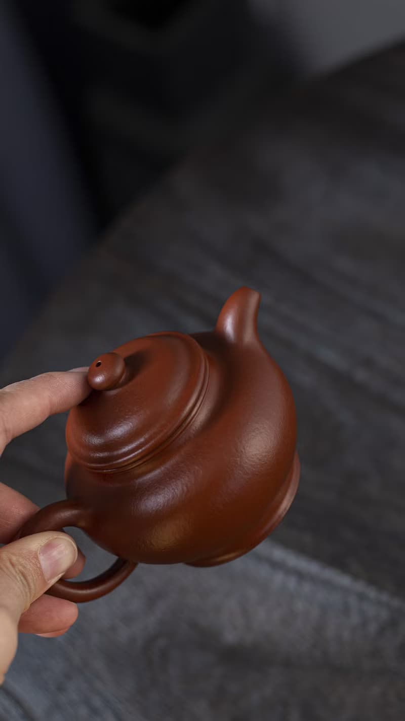 送禮紫砂壺茶壺掇只 全手工 200cc 原矿极品30目粗砂朱泥 泥料正