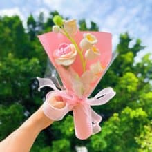 手作鉤織永恆花開花束