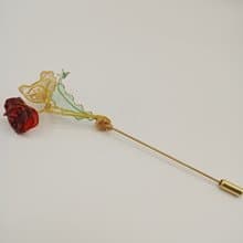 西裝胸針 玫瑰花束 水晶花