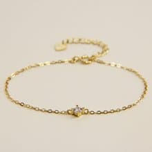 18K金極簡風格水晶鑽石手鍊 | 聖誕節禮物 生日禮物