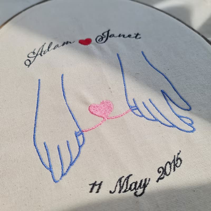 Special Day - Personalized Embroidery Art Gift