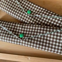 文青風環保純棉筷袋~竹林深處 時尚咖 日本 潮物 收納 手作餐具袋