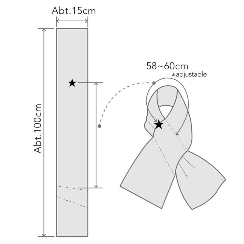 【1点もの】着物 襟巻き ネックウォーマー -シルクウール着物地  茶色細か縞 & 新毛斯 新松葉色