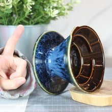 【送禮好物】湛海 天目釉 迷宮咖啡濾杯 單人用00號 台灣綠工藝