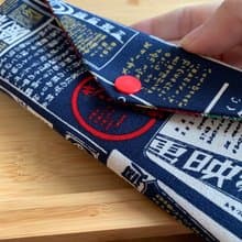 文青風環保筷袋 ~深夜食堂 沈穩深藍 收納包環保筷袋.手作餐具袋