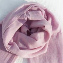 喀什米爾羊絨 羊絨圍巾 編織圍巾 手工編織 喀什米爾Cashmere 羊絨圍巾 純羊毛圍巾披巾 戒指絨披肩聖誕-玫瑰淺粉