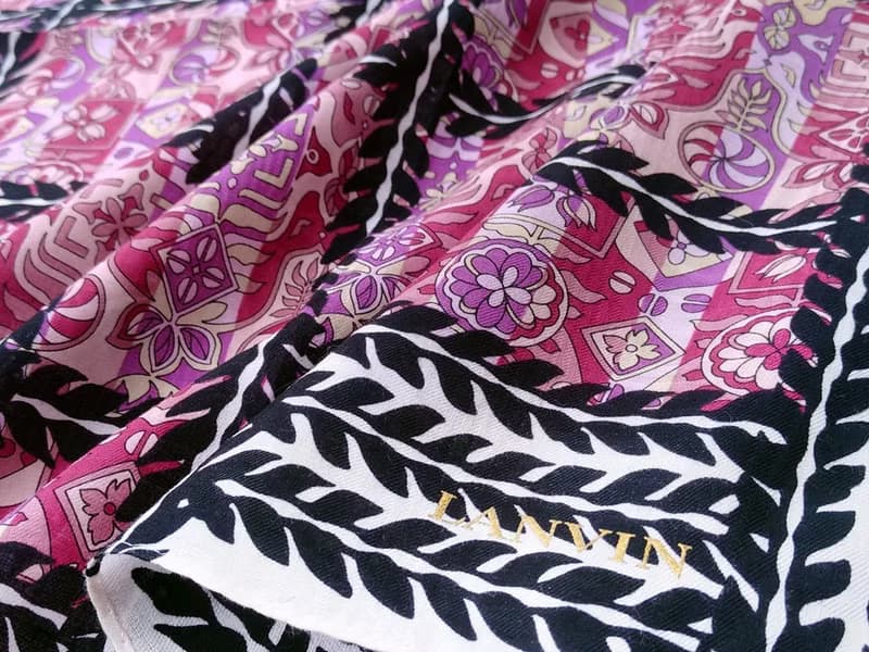 Lanvin Paris Vintage Handkerchief Women Handkerchief Gift