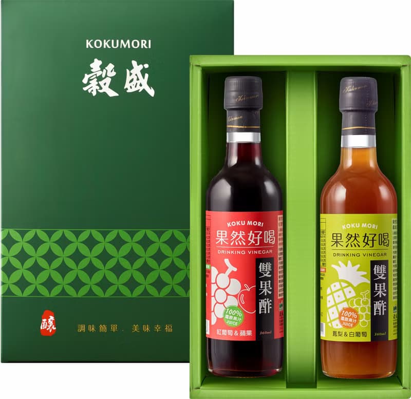 果然好喝 雙果酢禮盒 360ml*2瓶  母親節 送禮首選