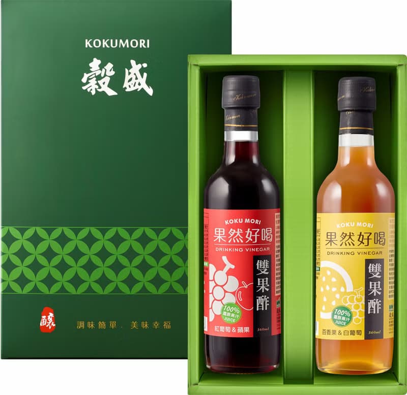 果然好喝 雙果酢禮盒 360ml*2瓶  母親節 送禮首選