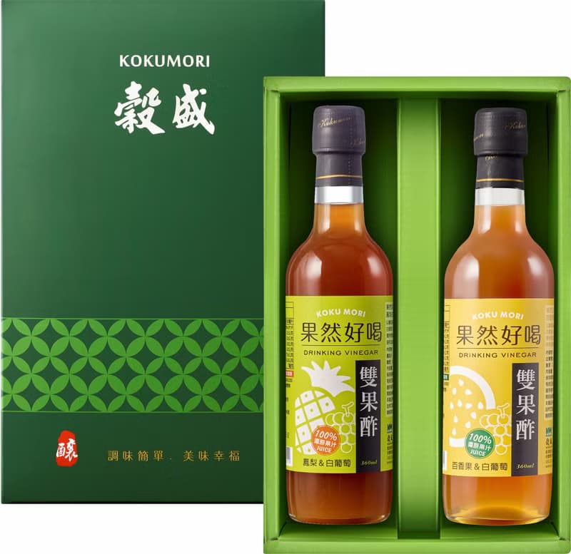 果然好喝 雙果酢禮盒 360ml*2瓶  母親節 送禮首選