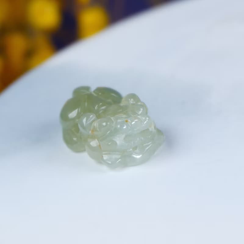 【招財神獸】冰飄黃翡翠戰神貔貅 | 天然緬甸玉翡翠 | 送禮