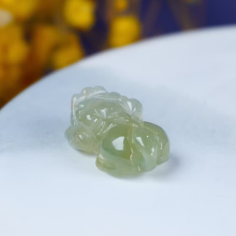 【招財神獸】冰飄黃翡翠戰神貔貅 | 天然緬甸玉翡翠 | 送禮