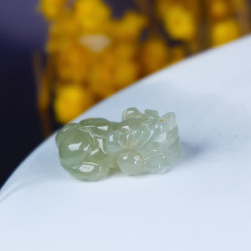 【招財神獸】冰飄黃翡翠戰神貔貅 | 天然緬甸玉翡翠 | 送禮