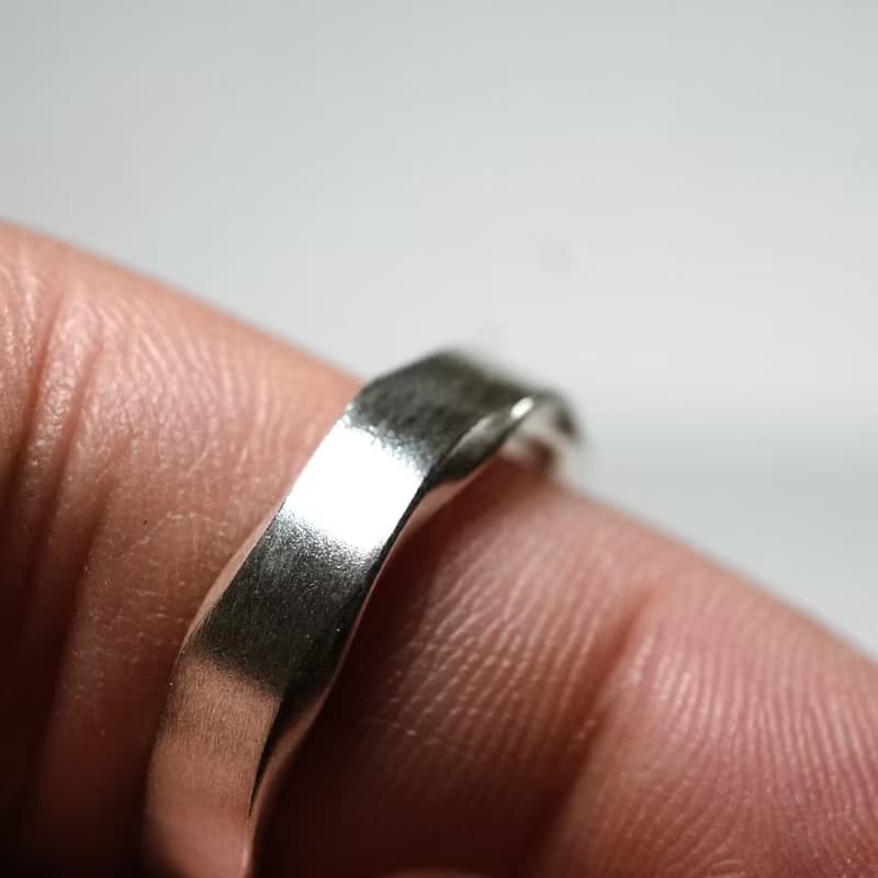 【禮物】波紋款 訂製刻字 定情情侶對戒 S999純銀 結婚戒指