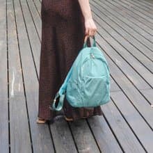 (蒂芬妮藍)輕盈紙感甜美系休閒旅行後背包(小款)33570