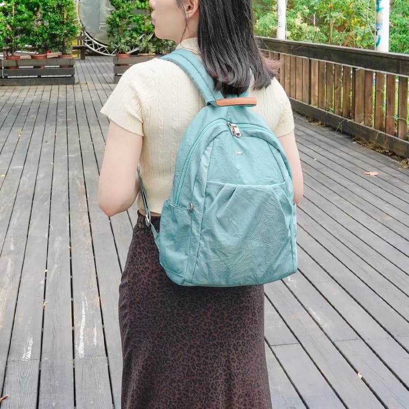 (蒂芬妮藍)輕盈紙感甜美系休閒旅行後背包(小款)33570