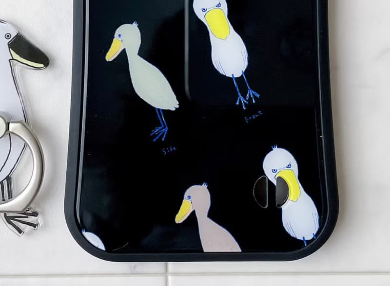 ハシビロコウ グリップケース for iPhone