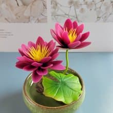 冷瓷土/黏土花藝-睡蓮小盆栽/送禮