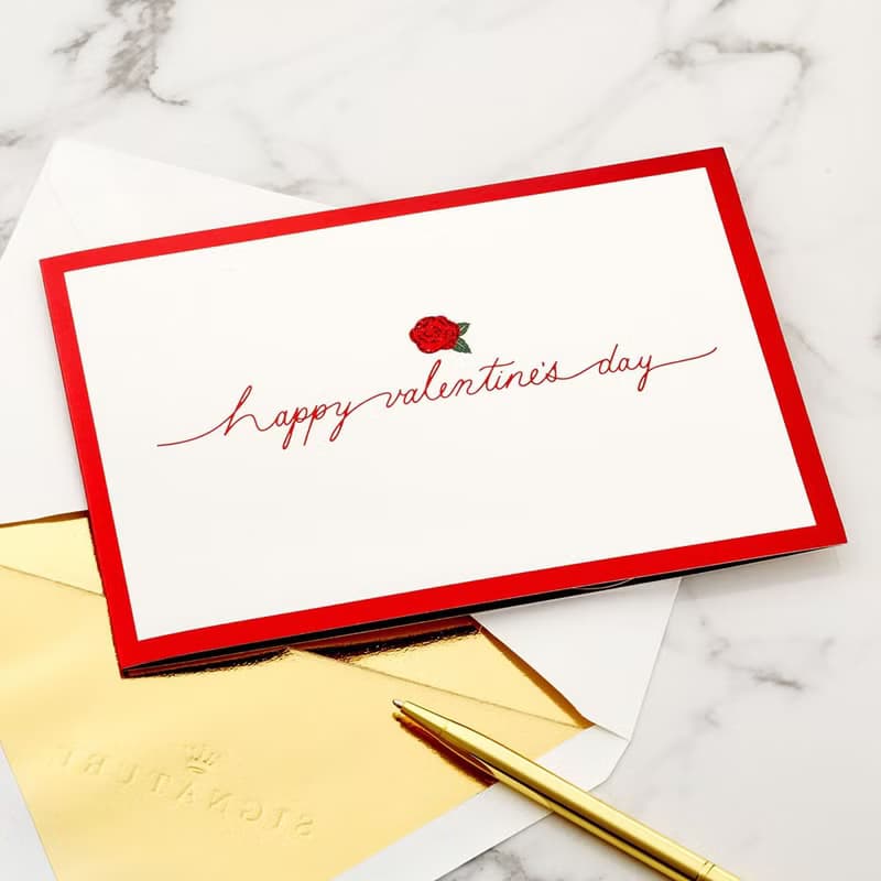 愛你紅玫瑰花束【Hallmark-Signature立體手工卡 情人節】