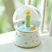 小王子與玫瑰、狐狸的相遇 水晶球音樂盒 生日情人聖誕交換禮物