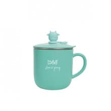 b&h 不銹鋼三合一保溫杯連蓋和吸管 - 粉藍色