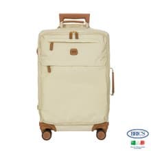 【BRIC' S】X-Travel 20吋 拉鍊拉桿軟箱 登機箱-米白