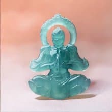 【大聖歸來】冰種藍水翡翠孫悟空項鍊 | 天然A貨翡翠 | 送禮