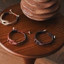 大地 | 同心結蠟繩抽繩式手環