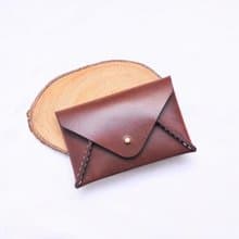 【信封形卡片夾】好好縫 皮革材料包 免費刻字 手工包 情侶禮物 卡夾 卡片套 名片夾 簡約實用 意大利皮 植鞣革 皮革DIY 伴侶 真皮 牛皮