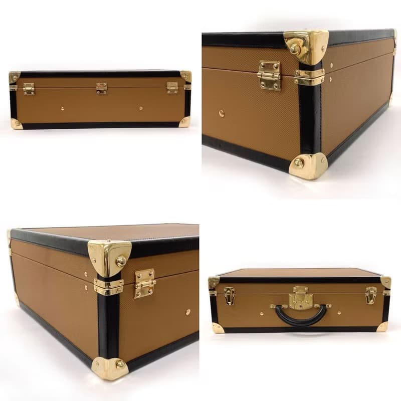 【日本直送 中古美品】ボッテガヴェネタ BOTTEGAVENETA トランク アタッシュケース ビジネスバッグ マルコポーロ レザー