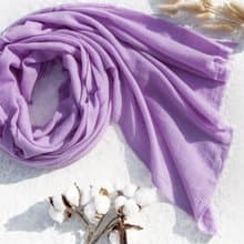 秋冬保暖 頂級喀什米爾Cashmere/羊絨圍巾/純羊毛圍巾披巾/戒指絨披肩 聖誕禮物 生日禮物 情人節禮物-芋頭淺紫